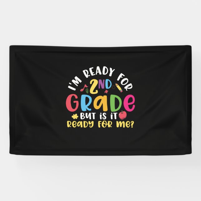 Geschenke 2. Lehrerin | Ich bin bereit für die zwe Banner (Horizontal)