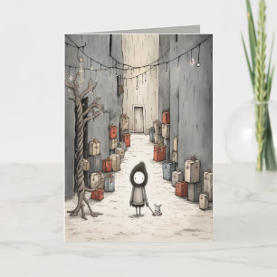 Geschenke Alley Illustration Karte