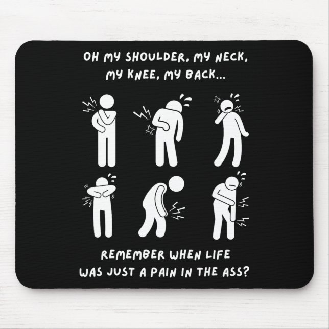 Geschenke Alte Menschen 50. 60. 70. Geburtstag Mousepad (Vorne)