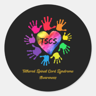 Geschenke an der Wirbelsäule Runder Aufkleber