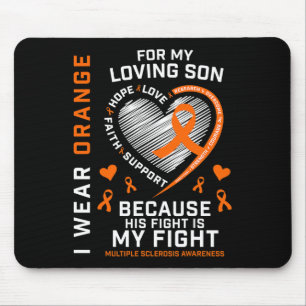Geschenke Apparel Orange Son Multiple Sklerose Awa Mousepad