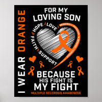 Geschenke Apparel Orange Son Multiple Sklerose Awa