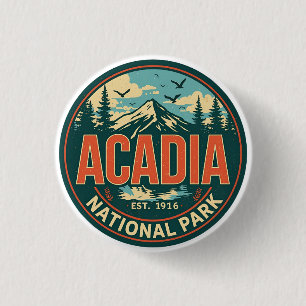 Geschenke aus dem Acadia Nationalpark im Vintage-S Button