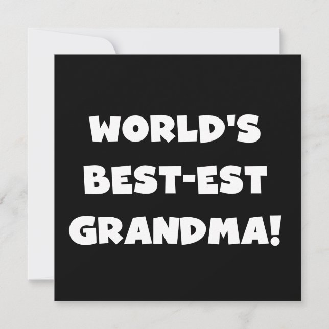 Geschenke aus dem White Text der Besten Oma der We (Vorderseite)