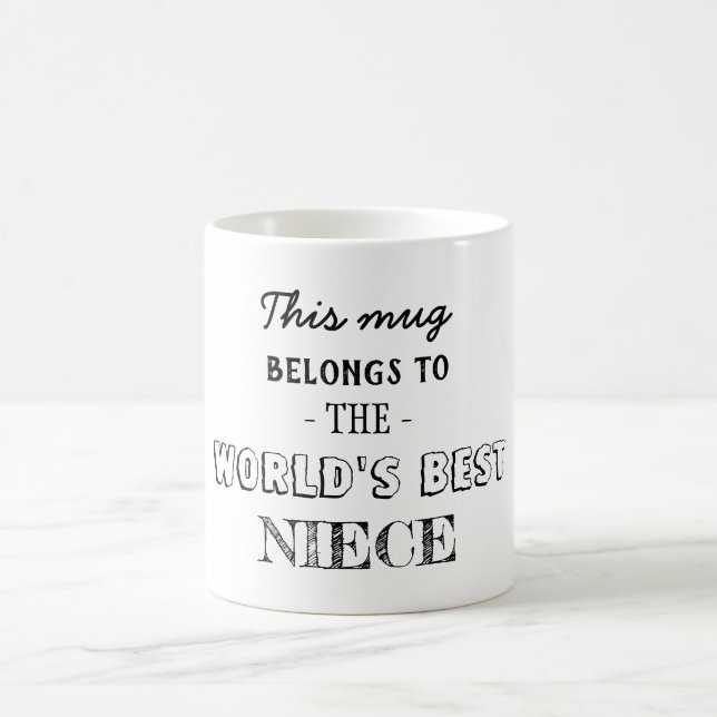 Geschenke Belongs für beste Nichte Kaffeetasse (Mittel)