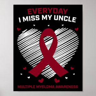 Geschenke Blood Cancer Awareness Products Onkel Mu Poster