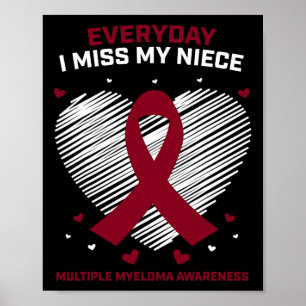 Geschenke Blutkrebs Produkte Nichte Multiples Myel Poster