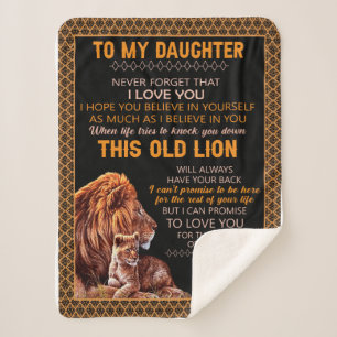 Geschenke  Brief an meine Tochter aus dem Vater Sherpadecke