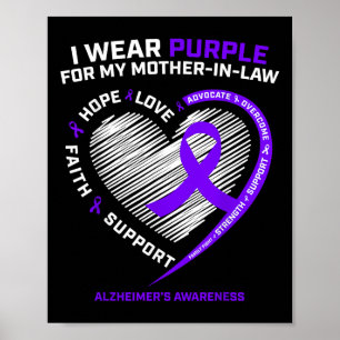 Geschenke Demenzmutter im Recht Lila Mama Heimers Poster