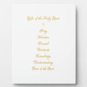 Geschenke Der Heilige Geist in 3D Look Goldene Sch Fotoplatte