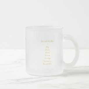 Geschenke Der Heilige Geist in 3D Look Goldene Sch Mattglastasse