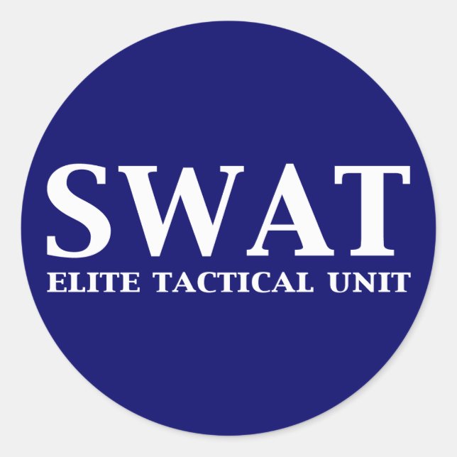 Geschenke der SWAT Elite-taktischen Einheit Runder Aufkleber (Vorderseite)