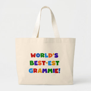 Geschenke des Gut-est Grammie der helle Farbwelt Jumbo Stoffbeutel