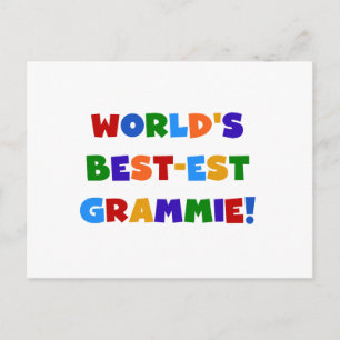 Geschenke des Gut-est Grammie der helle Farbwelt Postkarte