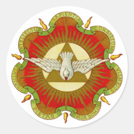 Geschenke des Heiligen Geistes (BK 026) (Art 2c) Runder Aufkleber