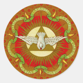 Geschenke des Heiligen Geistes (BK 026) (Stil 1) Runder Aufkleber