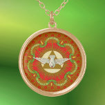 Geschenke des Heiligen Geistes (BK 026) Vergoldete Kette<br><div class="desc">"Komm, Heiliger Geist, fülle die Herzen deiner Treuen und verenke ihnen das Feuer deiner Liebe." So beginnt eines der bekanntesten römisch-katholischen Gebete an die dritte Person der gesegneten Dreifaltigkeit. Am Pfingsten, fünfzig Tage nach Christi Auferstehung, fiel der Heilige Geist inmitten eines mächtigen Windes und mit Feuerzungen auf den Aposteln und...</div>