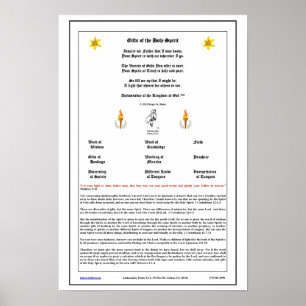 Geschenke des Heiligen Geistes Poster