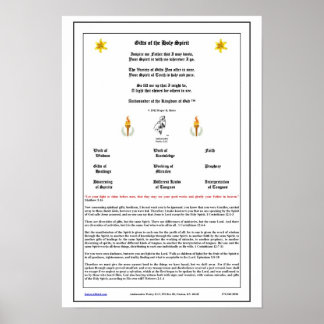 Geschenke des Heiligen Geistes Poster
