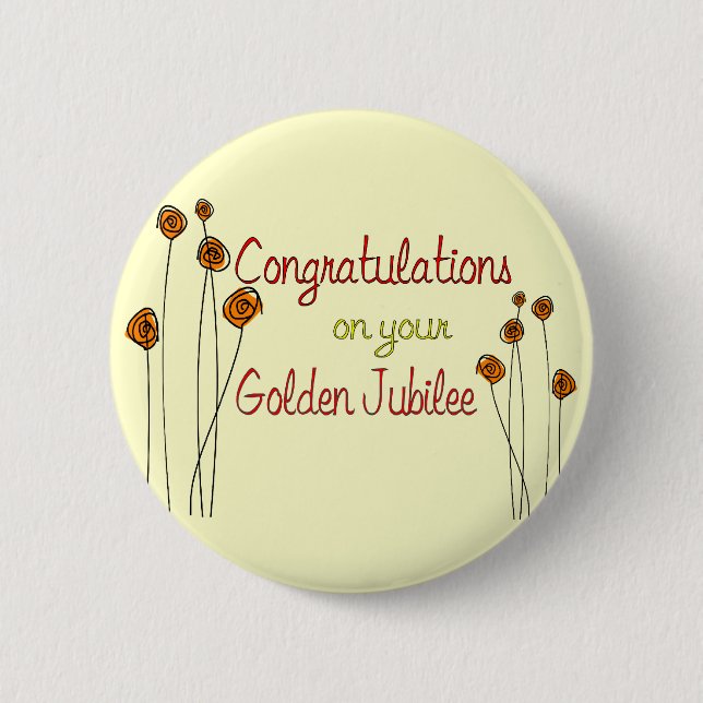 Geschenke des Nonnen-goldene Jubiläum-(50. Button (Vorderseite)