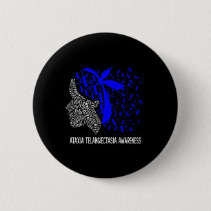 Geschenke, die wir tragen Blue for Ataxia Telangie Button