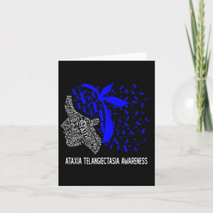 Geschenke, die wir tragen Blue for Ataxia Telangie Karte