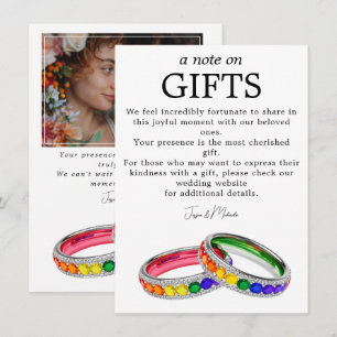 🌈 Geschenke + Foto LGBTQ in Pride vereint Begleitkarte