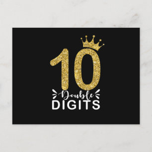 Geschenke für 10-Jährige Mädchen Doppelziffern Kro Postkarte