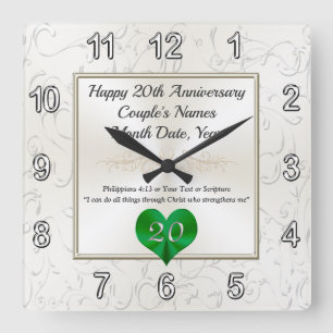 Geschenke für 20 Jahre Ehe, Uhr