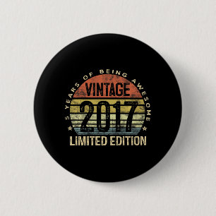 Geschenke für 5-jährige Kinder Vintage 2017 limiti Button