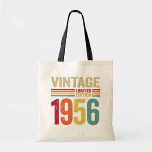 Geschenke für 66-Jährige Retro 1956 66. Geburtstag Tragetasche
