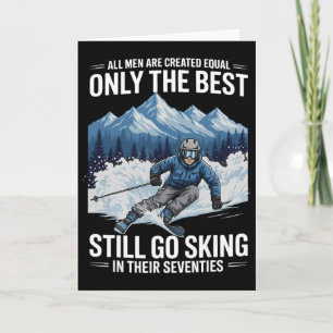 Geschenke für 70. Geburtstag Skifahrer Mann 70 Jah Karte