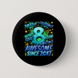 Geschenke für 8-jährige Jungen zum 8. Geburtstag J Button