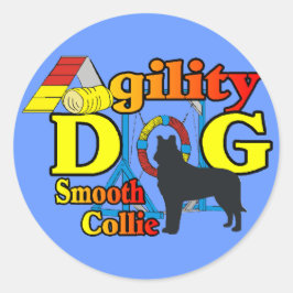 Geschenke für Agility-Shirt Runder Aufkleber