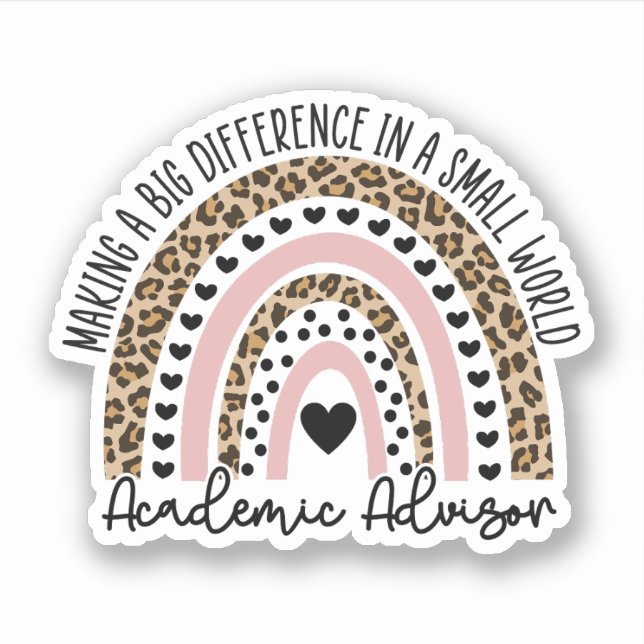 Geschenke für akademische Berater Aufkleber (Vorderseite)
