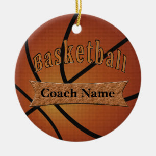 Geschenke für Basketball-Trainer-Ideen Keramik Ornament
