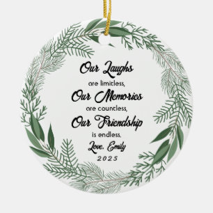 Geschenke für beste Freunde, Freundschaft, Freunds Keramik Ornament