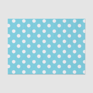 Geschenke für blaue Polka-Punkte Seidenpapier