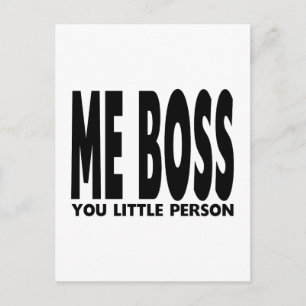 Geschenke für Bosse: Ich verrate dir kleine Person Postkarte