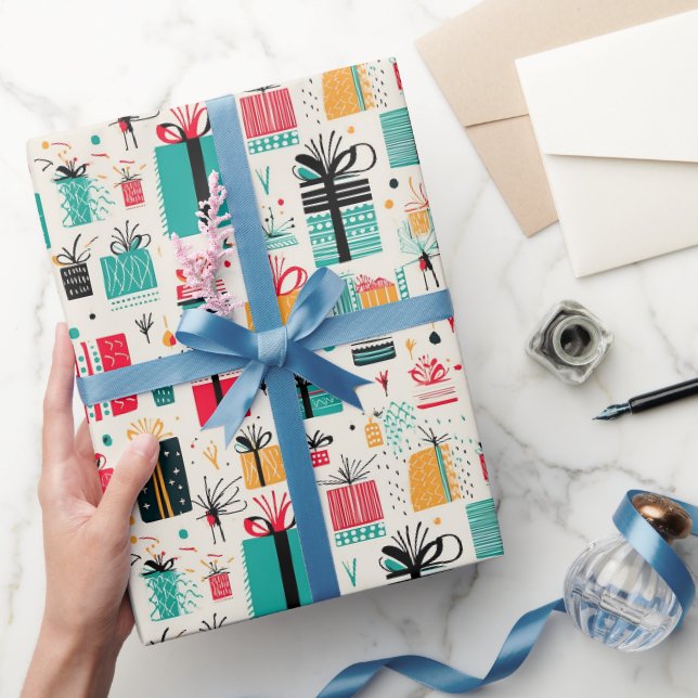 Geschenke für Bows Feiertage Muster Geschenk Geschenkpapier (Schenken)