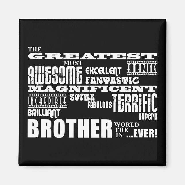 Geschenke für Brüder : Bester Bruder Magnet (Vorne)