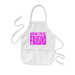 Geschenke für coole Freund-rosa Weltcoolsten Kinderschürze