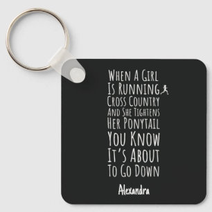 Geschenke für Cross-Country-Läuferinnen, Teenager- Schlüsselanhänger