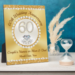 Geschenke für das Paar zum 60. Hochzeitstag, Mama  Fotoplatte
