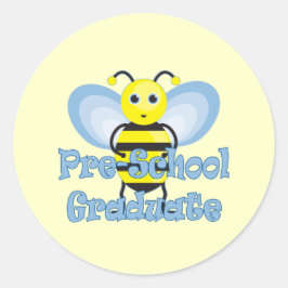 Geschenke für den Abschluss vor der Schule Runder Aufkleber