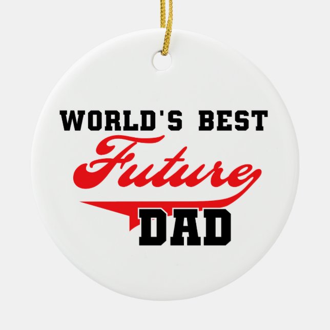 Geschenke für den besten Vater der Welt Keramikornament (Vorne)