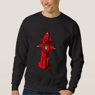Geschenke für den roten grafischen Brandschutz Sweatshirt