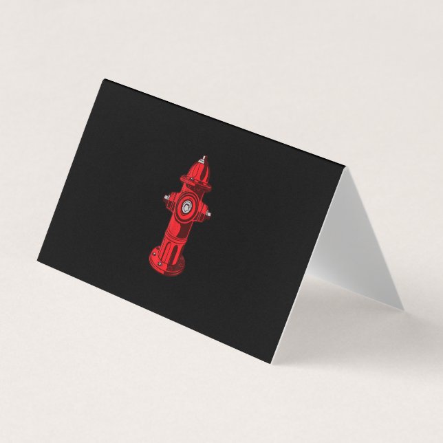 Geschenke für den roten grafischen Brandschutz Visitenkarten (Vorderseite)
