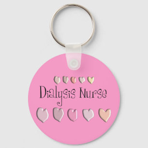 Geschenke für Dialysis Nurse Hearts Schlüsselanhänger