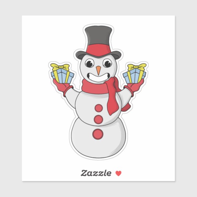 Geschenke für dich von Snowman Aufkleber (Blatt)